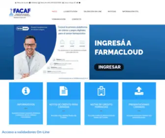 Facaf.org.ar(Federación Argentina de Cámaras de Farmacias) Screenshot