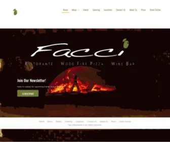 Faccirestaurant.com(Wood Fire Pizza) Screenshot