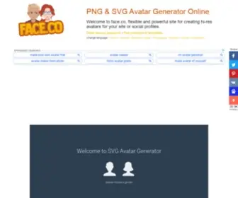 Face.co(Online Vector Avatars Generator for Your Site) Screenshot