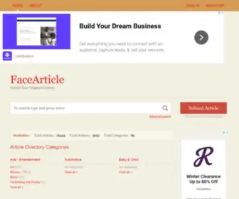 Facearticle.com(Facearticle) Screenshot