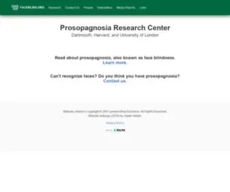 Faceblind.org(Prosopagnosia Research Center) Screenshot