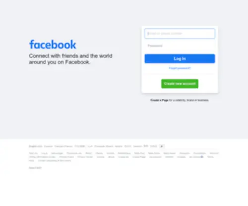 Facebook.cl(Meld je aan of registreer je) Screenshot