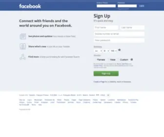 Facebook.ie(Meld je aan of registreer je) Screenshot
