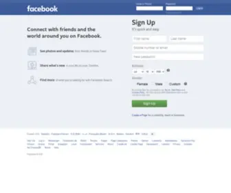 Facebook.it(Meld je aan of registreer je) Screenshot