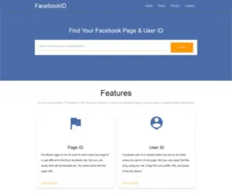 Facebookid.net(Finding Facebook page or user id) Screenshot