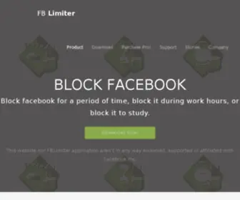 Facebooklimiter.com(Block Facebook) Screenshot