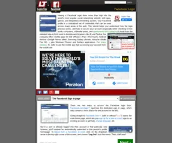 Facebookloginsignin.com(Facebook Login explained) Screenshot