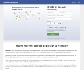 Facebookloginsignup.com(Facebook Login Page) Screenshot