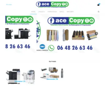 Facecopymaroc.com(FACECOPY Photocopieur imprimante konica minolta toner Maroc) Screenshot