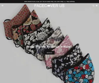 Facecoverus.com(Premium Triple Layer Designed Facecovers) Screenshot