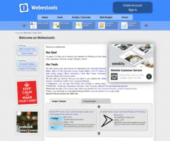 Facegarage.com(Free online tools for webmasters services) Screenshot