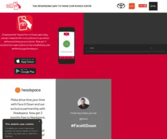 Faceitdown.ie(Toyota FaceItDown App) Screenshot