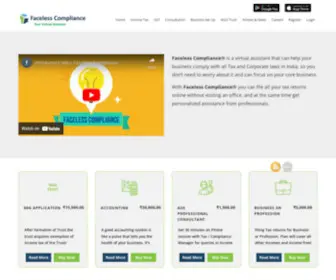 Facelesscompliance.com(Faceless Compliance) Screenshot