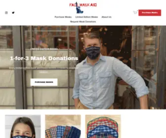 Facemaskaid.com(Face Mask Aid) Screenshot