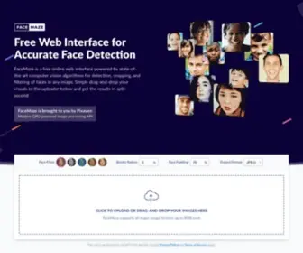 Facemaze.io(Free web interface for accurate face detection) Screenshot