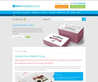 Facemediagroup.co.uk(Printing Company Brighton) Screenshot