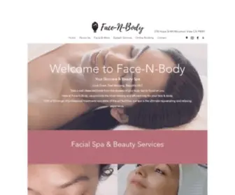 Facenbodyspa.com(Body Skincare/Beauty Spa) Screenshot