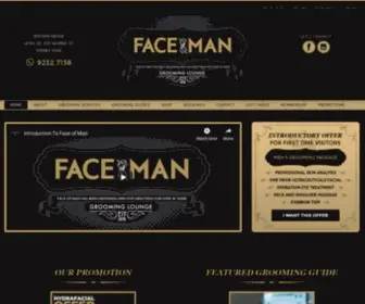 Faceofman.com.au(Face of Man) Screenshot