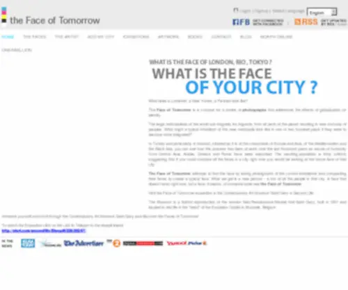 Faceoftomorrow.com(The Face of Tomorrow) Screenshot