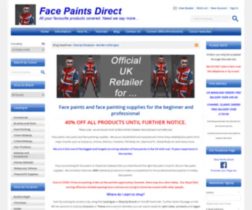 Facepaintsdirect.co.uk(Bot Verification) Screenshot