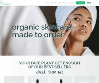 Faceplantorganic.com(Natural Beauty) Screenshot