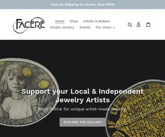 Facerejewelryart.com(Facèré Jewelry Art Gallery) Screenshot