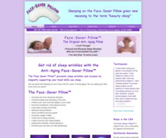 Facesaverpillow.com(Get rid of Sleep Wrinkles with the Anti Aging Face) Screenshot