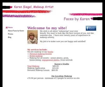 Facesbykaren.com(Faces by Karen) Screenshot