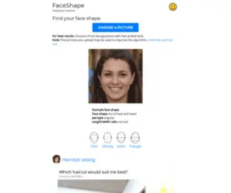 Faceshapeapp.com(Face Shape Detector) Screenshot