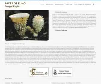 Facesoffungi.org(Faces Of Fungi) Screenshot