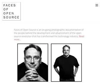 Facesofopensource.com(All Faces. Faces of Open Source) Screenshot
