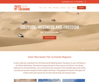 Facesofthenamib.com(4x4 Selfdrive Tours in Nambia Desert) Screenshot