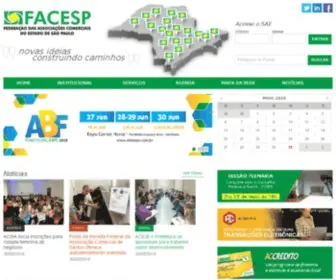 Facesp.com.br(Federação das Associações Comerciais do Estado de São Paulo) Screenshot