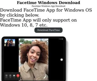Facetimedownload.online(Facetime Windows App Download) Screenshot
