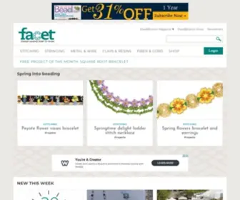 Facetjewelry.com(Facet Jewelry Making) Screenshot