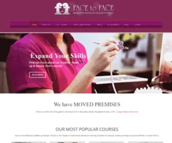 Facetoface.co.za(Make-up, Beauty & Nail Courses) Screenshot