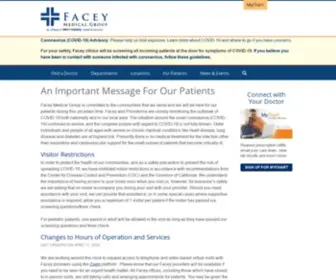 Facey.com(Facey Medical Group) Screenshot