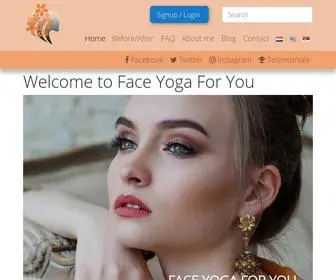 Faceyogaforyou.com(Face yoga) Screenshot