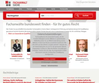 Fachanwaltsuche.de(Fachanwalt bundesweit) Screenshot