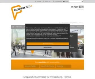 Fachpack.de(Europäische Fachmesse für Verpackung) Screenshot