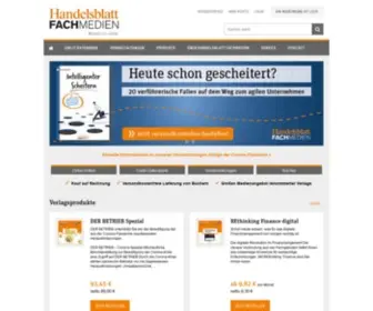 Fachverlagshop.de(Handelsblatt Fachmedien ist eine durch die Fachmedien Otto Schmidt KG lizenzierte Marke) Screenshot