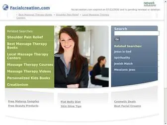 Facialcreation.com(About Us) Screenshot
