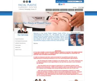 Facialdocs.com(Facial Plastic Surgery Center located in Northern Virginia) Screenshot