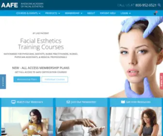 Facialesthetics.org(American Academy of Facial Esthetics (AAFE)) Screenshot
