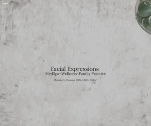 Facialexpressionsmedispa.com(Facial Expressions MedSpa & Wellness Center) Screenshot