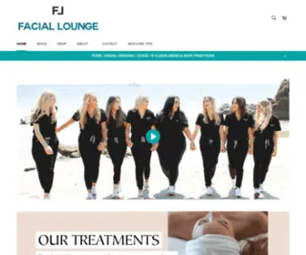 Faciallounge.com(Pure, Vegan, Organic Skincare & Treatments) Screenshot