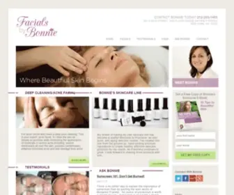 Facialsbybonnie.com(Facials By Bonnie) Screenshot