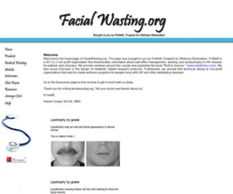 Facialwasting.org(Facial Wasting) Screenshot