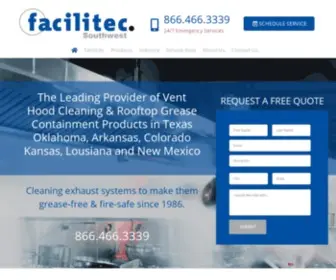 Facilitec-SW.com(Facilitec SouthWest) Screenshot