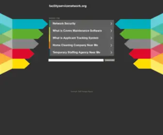 Facilityservicenetwork.org(InstallNET) Screenshot